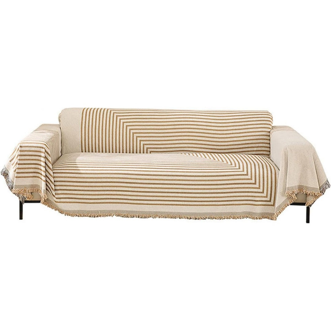 Divano da soggiorno Coperta tiro Jacquard Poltrona Divano, grigio
