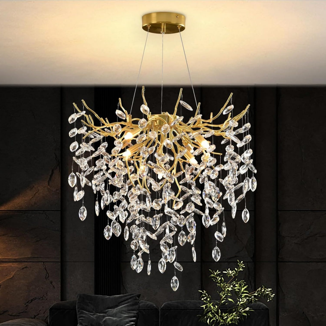 Lampadari con ante regolabile oro