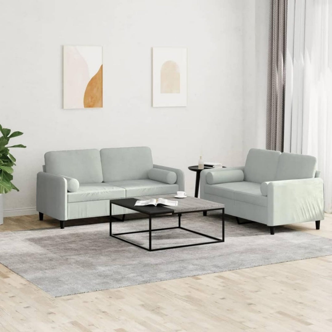 Divano confortevole con braccioli struttura in metallo grigio chiaro