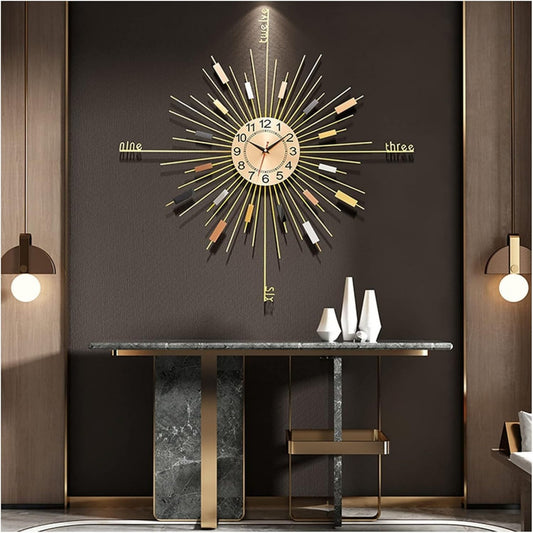 Arredo per soggiorno Orologio parete grande Orologi parete oro