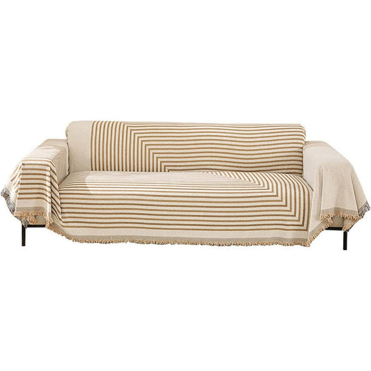 Divano da soggiorno Coperta tiro Jacquard Poltrona Divano, grigio
