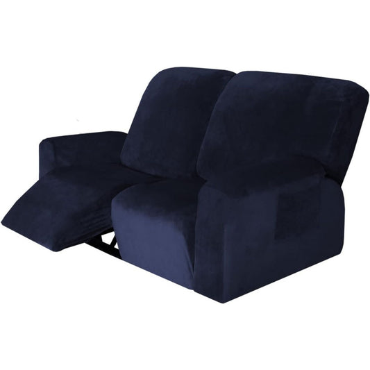 Seduta imbottita blu regolabile rivestimento in velluto