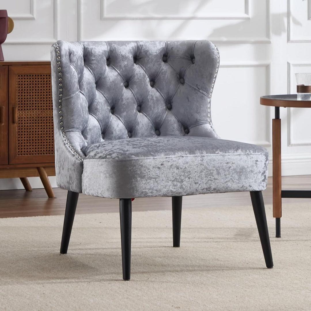 Poltrona confortevole regolabile con braccioli grigio