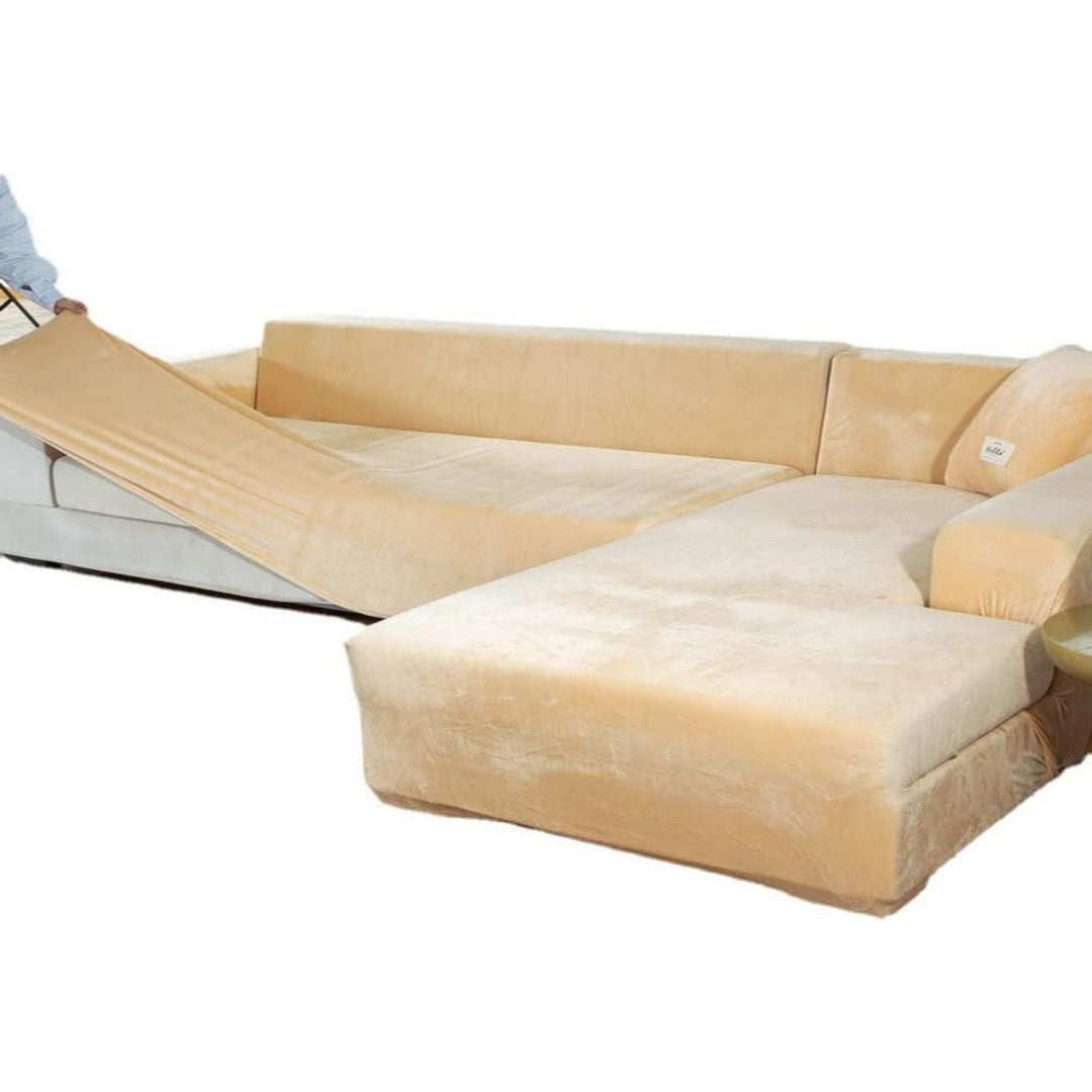 Divano confortevole beige modulare