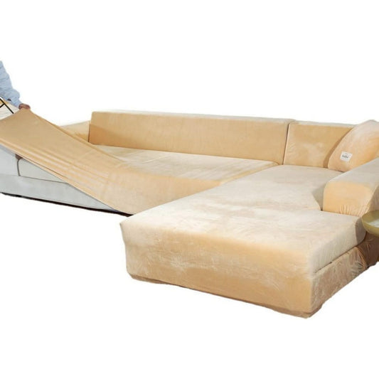 Divano confortevole beige modulare